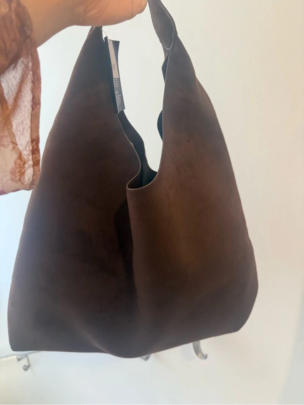 SOLD !!Brand new with tag Gap Brown Suede Hobo Tote Bag - Picture 2 of 5